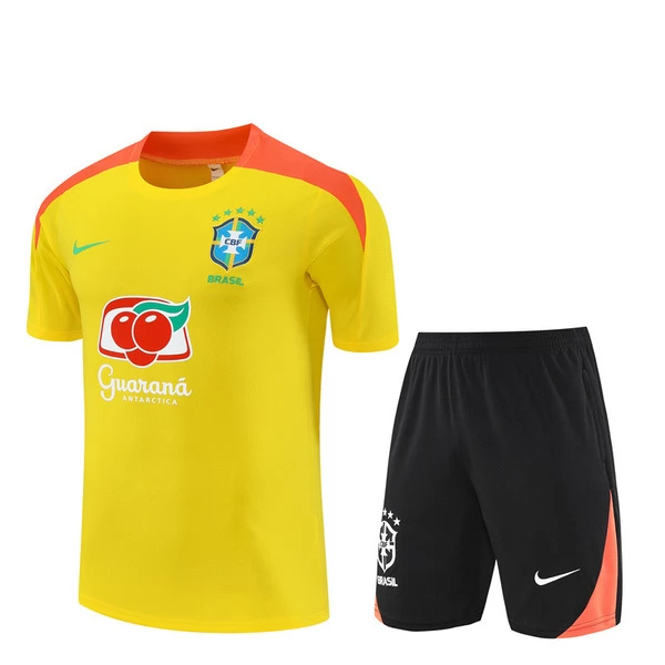 Brasil Camisola Fato de Treino 2025/26 - Shorts Amarelo Brasil Camisola Fato de Treino 2025/26 - Shorts Amarelo