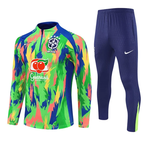 Brasil Sweat Fato de Treino 2025/26 - 1-4 Zip Verde Brasil Sweat Fato de Treino 2025/26 - 1-4 Zip Verde