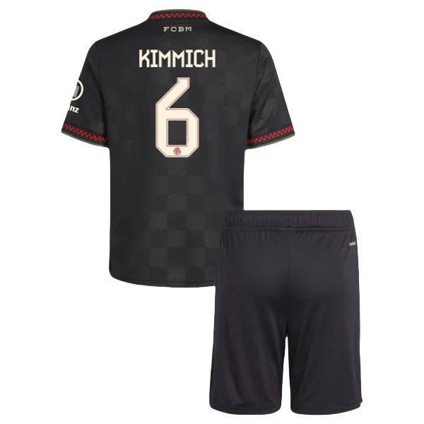 Camisola Bayern de Munique Kimmich 6 Terceiro Equipamento Criança 2025/26 Camisola Bayern de Munique Kimmich 6 Terceiro Equipamento Criança 2025/26
