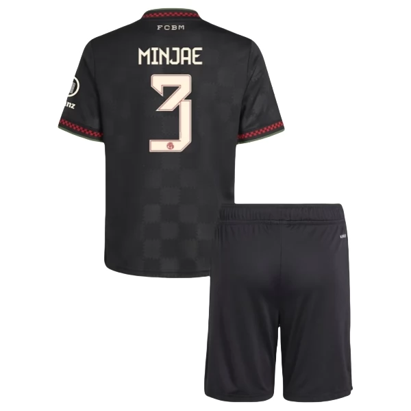 Camisola Bayern de Munique Minjae 3 Terceiro Equipamento Criança 2025/26 Camisola Bayern de Munique Minjae 3 Terceiro Equipamento Criança 2025/26