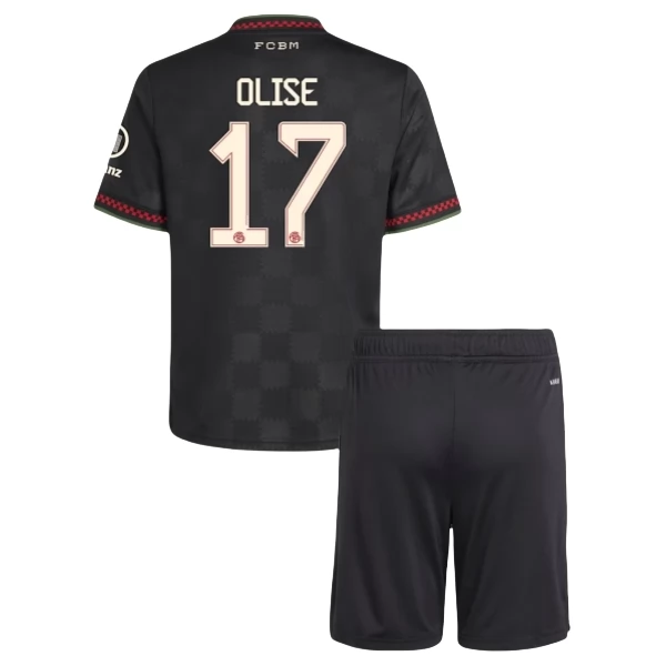 Camisola Bayern de Munique Olise 17 Terceiro Equipamento Criança 2025/26 Camisola Bayern de Munique Olise 17 Terceiro Equipamento Criança 2025/26