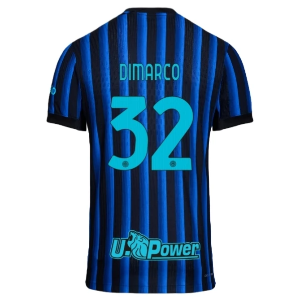 Camisola Inter Milan Dimarco 32 Equipamento Principal 2025/26 Camisola Inter Milan Dimarco 32 Equipamento Principal 2025/26
