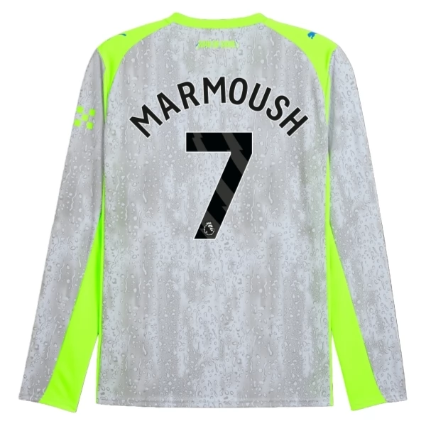 Camisola Manchester City Marmoush 7 Terceiro Equipamento 2025/26 Manga Comprida Camisola Manchester City Marmoush 7 Terceiro Equipamento 2025/26 Manga Comprida