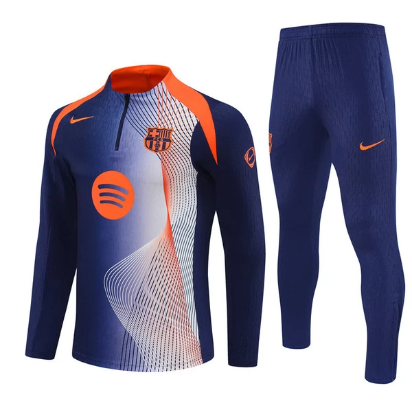 FC Barcelona Sweat Fato de Treino Criança 2025/26 - 1-4 Zip Azul FC Barcelona Sweat Fato de Treino Criança 2025/26 - 1-4 Zip Azul