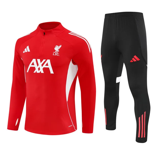 Liverpool Sweat Fato de Treino 2025/26 - 1-4 Zip Vermelho Liverpool Sweat Fato de Treino 2025/26 - 1-4 Zip Vermelho