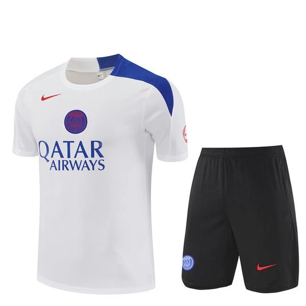 Paris Saint Germain Camisola Fato de Treino Criança 2025/26 - Shorts Branco Paris Saint Germain Camisola Fato de Treino Criança 2025/26 - Shorts Branco